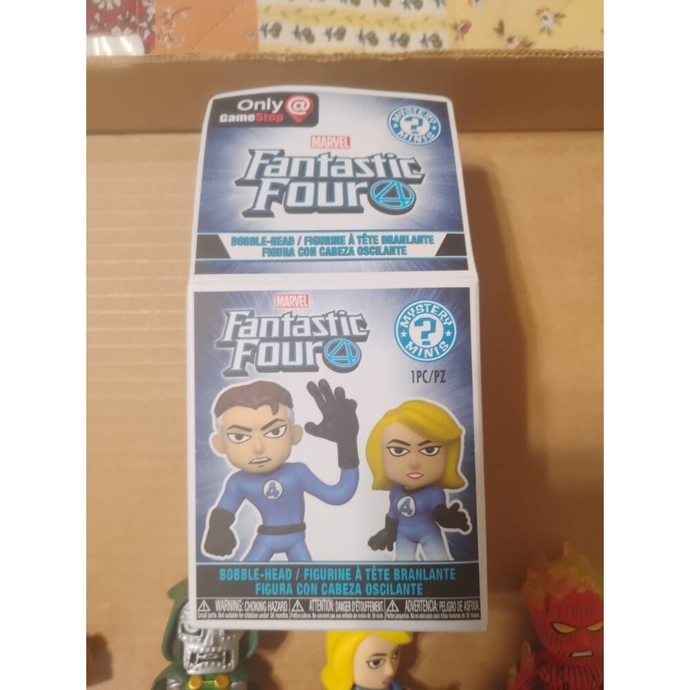 Funko Mystery Mini Fantastic Four Lot Of 4 Thing Doom Torch Sue GameStop Ex - Picture 2 of 8